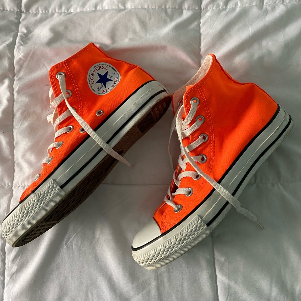 Orange Converse